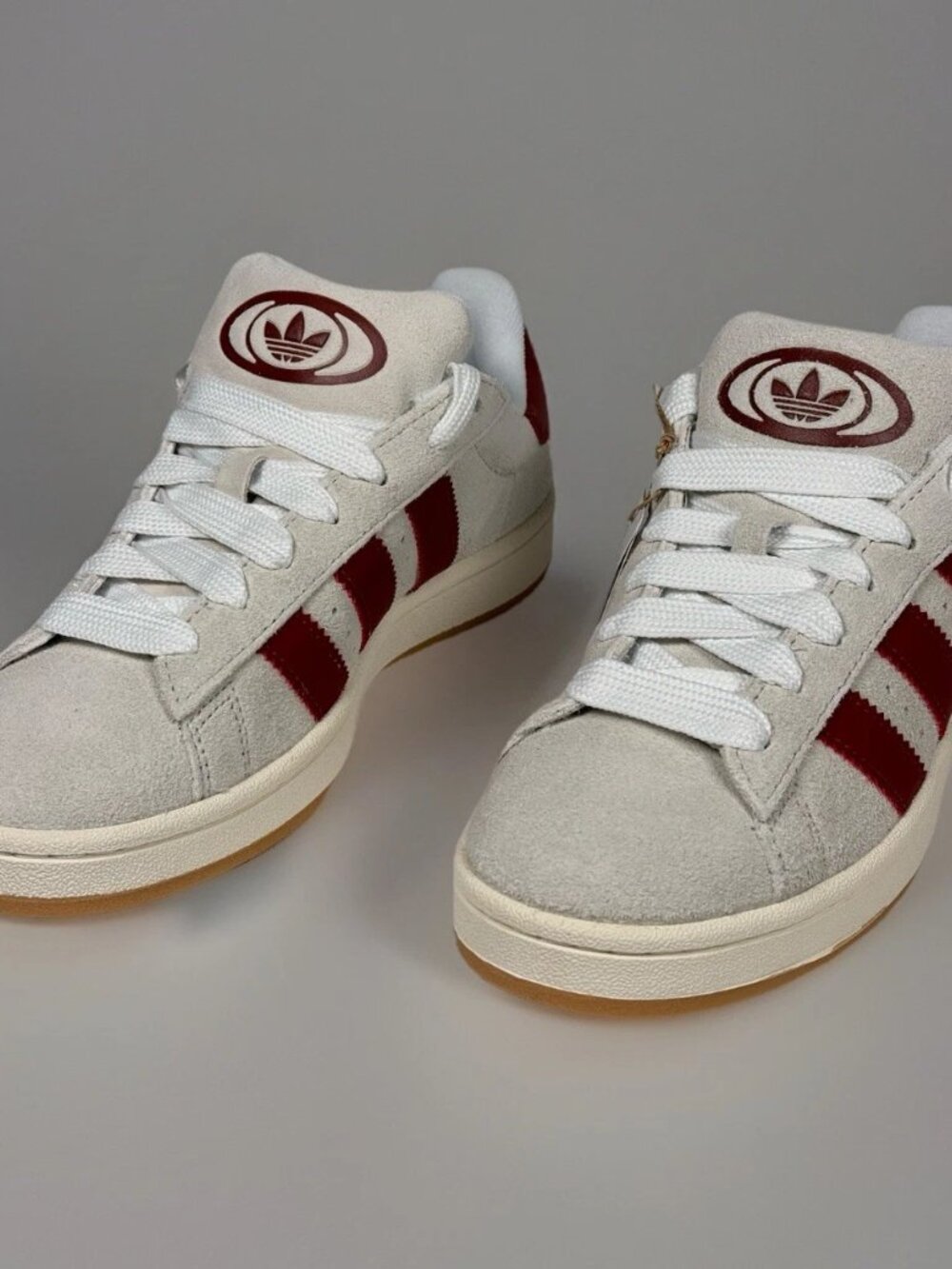 Women's adidas Originals Campus 00s Shoes - Crystal White Preloved Ruby JQ7783 - Picture 10 of 16